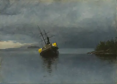 Wreck of the Ancon, Loring Bay, Alaska Albert Bierstadt